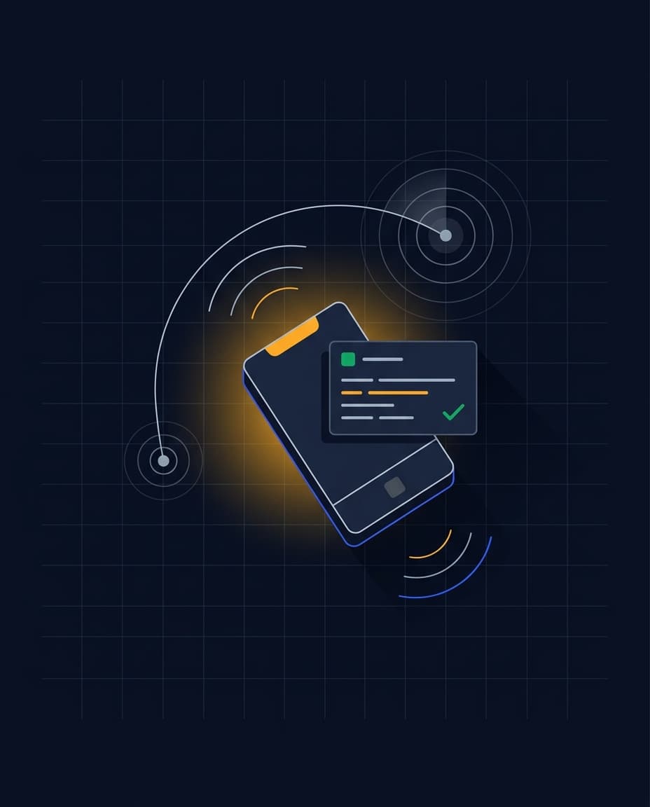 Ilustración de alertas de licitaciones por WhatsApp y email